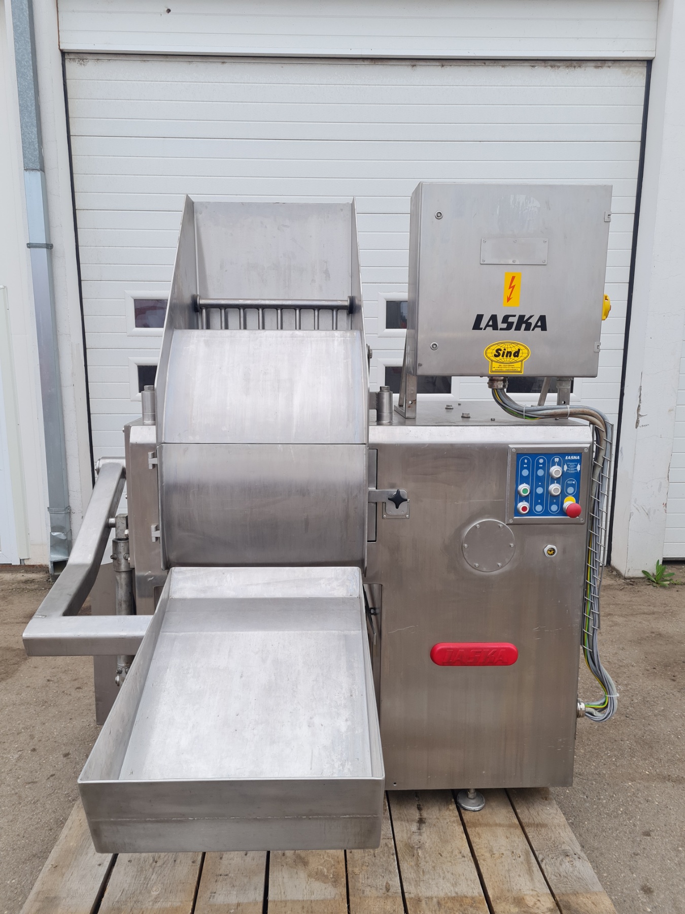 Laska Frozen Meat Block Flaker GFS 620 Meat machine SIND Mala