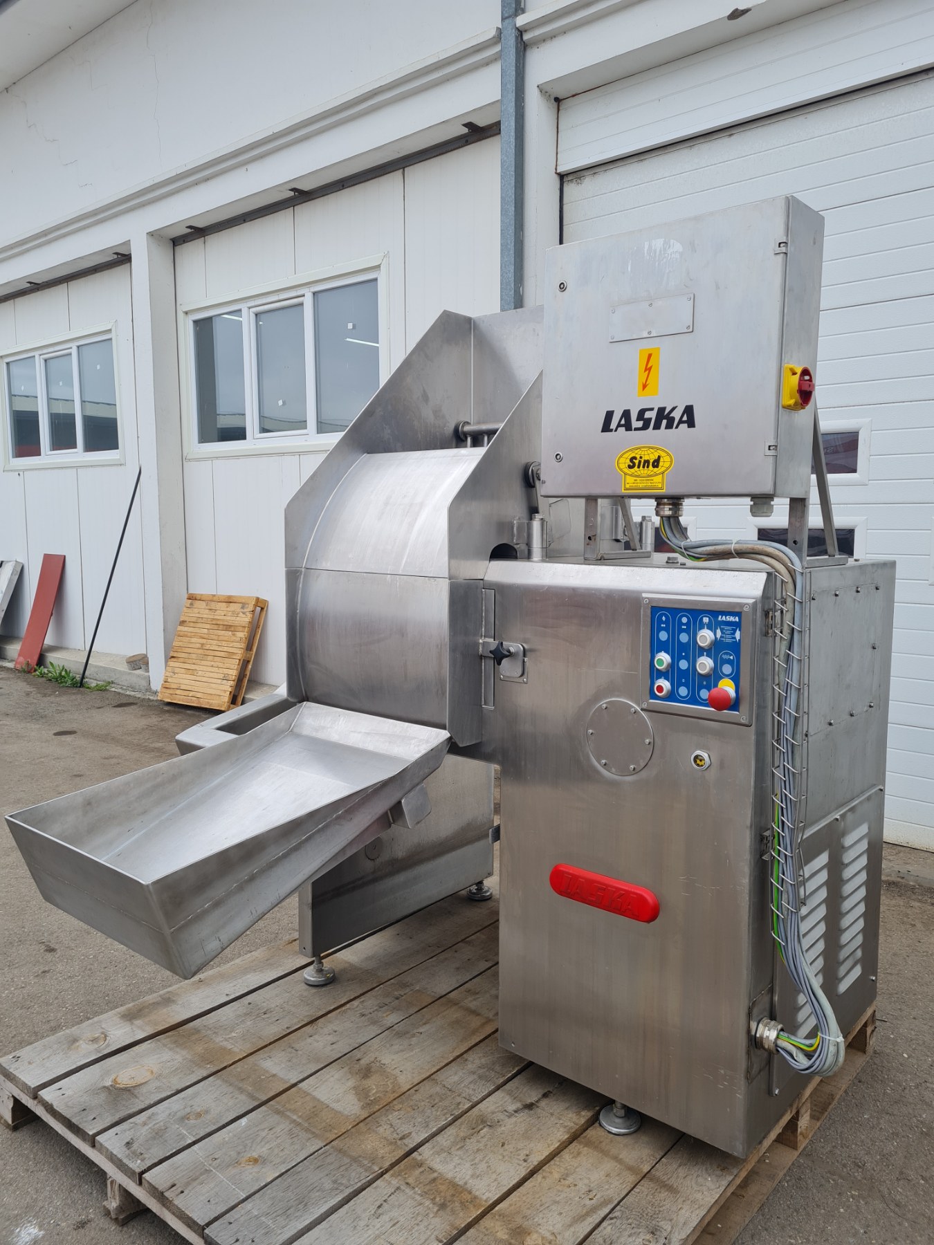 Laska Frozen Meat Block Flaker GFS 620 Meat machine SIND Mala